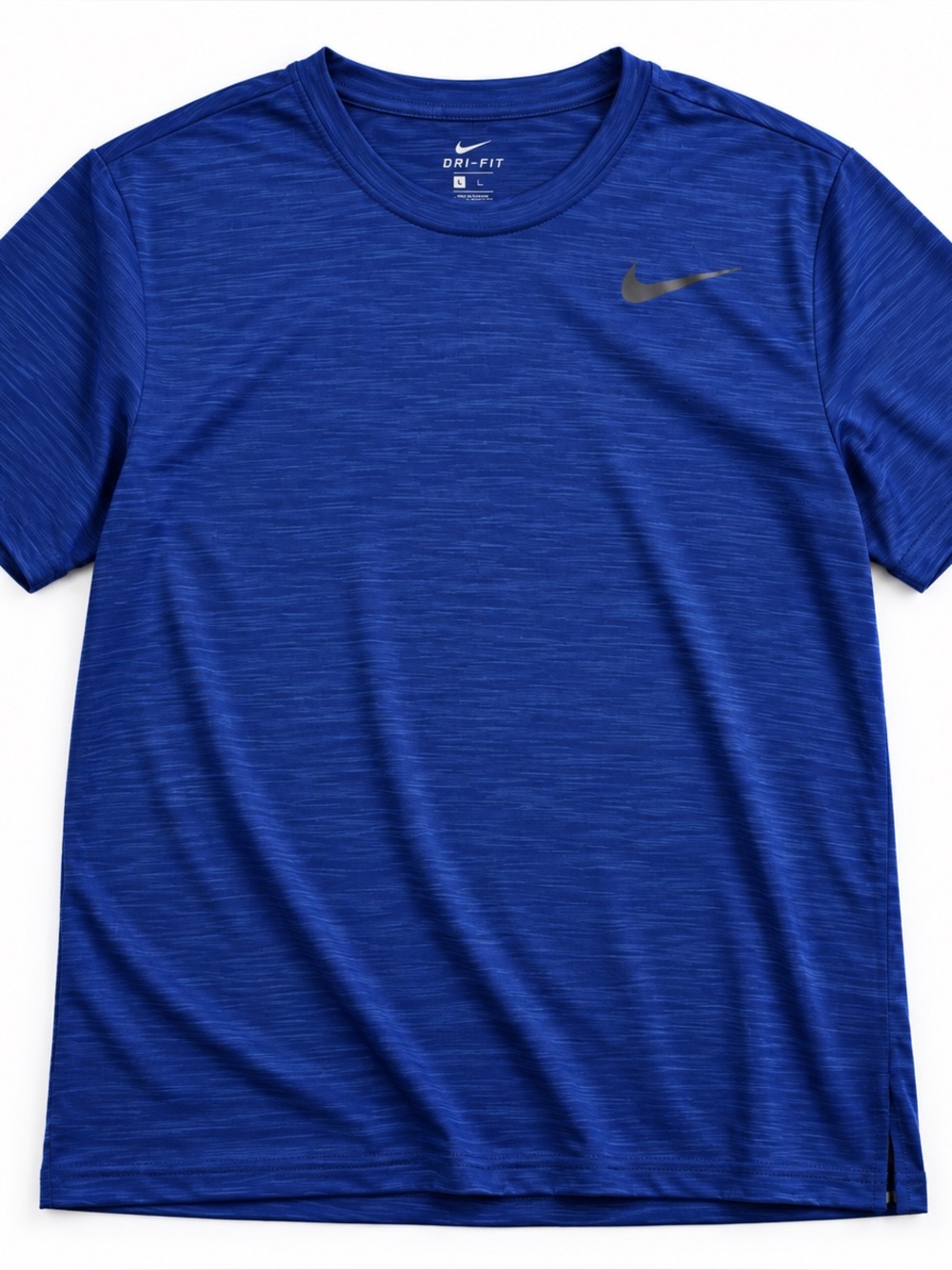 Nike Dri-FIT Men’s L Blue Performance Athletic Training Running Shirt